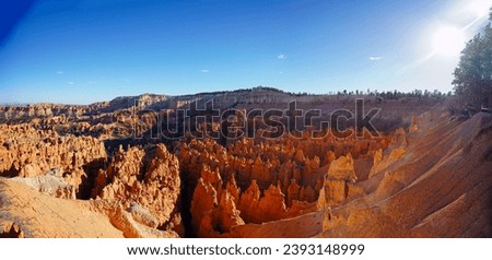 Bryce Canyon National park from above and below while out hiking Royalty-Free Stock Photo #2393148999
