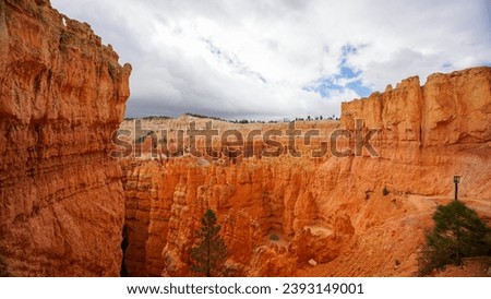 Bryce Canyon National park from above and below while out hiking Royalty-Free Stock Photo #2393149001