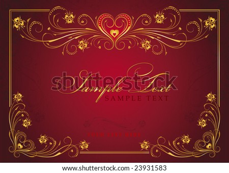 The Valentine's day, vector background