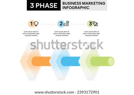 3 Phase Diamond Shape Infographic in Glassmorphism Style with Cylinder Pipeline Infographic Template Illustration for Business Report.