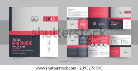 Modern business square trifold brochure template design, flyer, poster template design, Creative square trifold brochure design template. Creative business square trifold brochure template Royalty-Free Stock Photo #2393176795