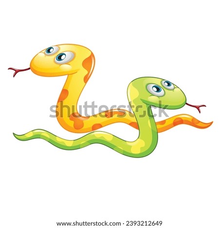 cute baby snake vector design