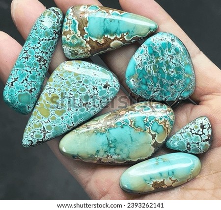 Hubei xinjiang seven natural turquoise stones