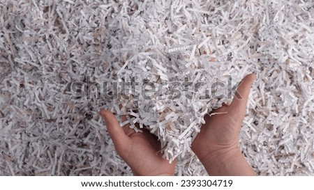 Shredded documents. Waste Reduction and Recycling. Animal bedding, Packing material, Worm bin