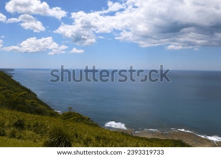 Ocean view from mountain top