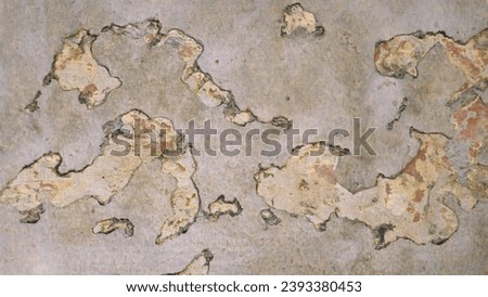 background  texture ,Time-worn walls whisper tales of ages past, adorned with the grace of seasoned history. Royalty-Free Stock Photo #2393380453