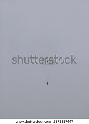 parachute d-6. parachute slings. parachute dome. photo of the landing. the paratrooper. landing.