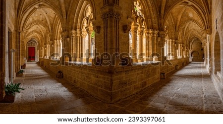 Cloister at Cathedral of Ciudad Rodrigo in Spain Royalty-Free Stock Photo #2393397061
