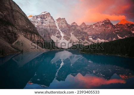 A Mountain Reflection in Water Royalty-Free Stock Photo #2393405533