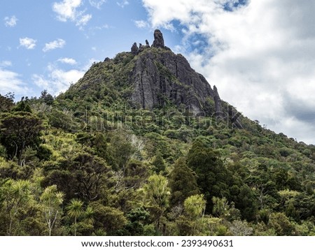 Mount Manaia with rocks on top. Whangarei Heads.