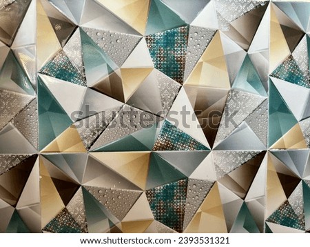 3D wall tile texture background stock photo