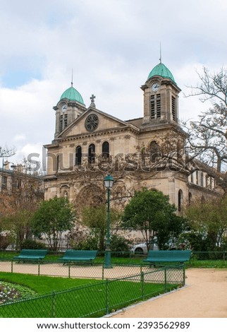 The Saint Jacques Saint Christophe of the La Villette church in Paris, France