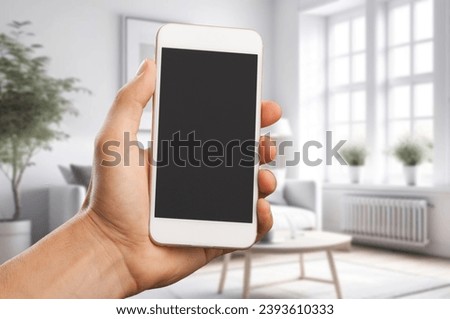 Person shopping online with modern smart phone.