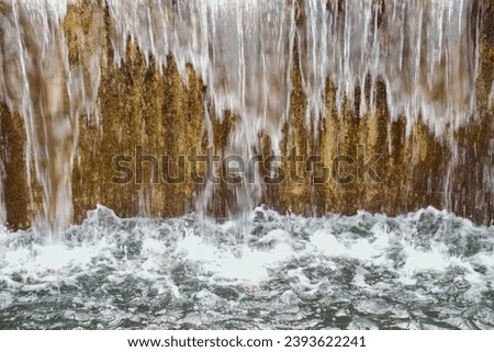 flowing water blurred with slow shutter speed