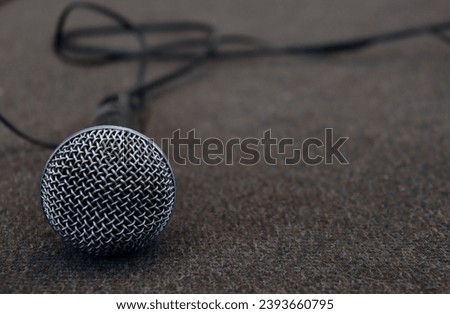 Frontal Elegance Mic in Captivating Negative Space