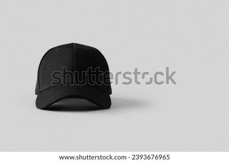 Black baseball cap mockup with copyspace.