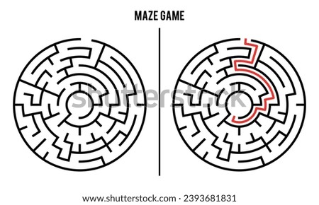 Advanced Circular Maze Puzzle Game And Solution	