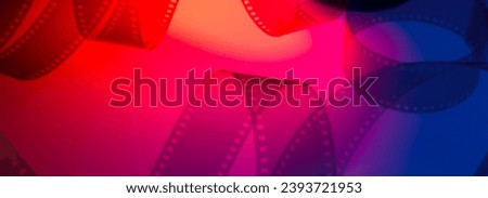 multicolor abstract background with film strip