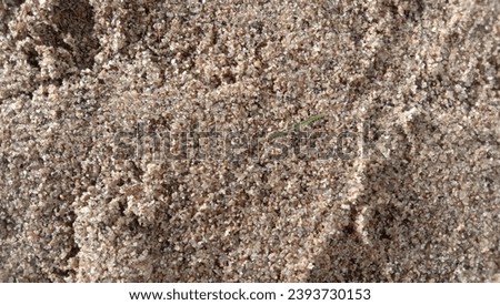 close-up of the sand surface taken from an upper angle