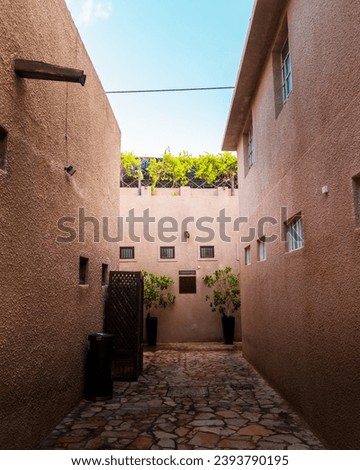 semitic view of building in a old town  Royalty-Free Stock Photo #2393790195