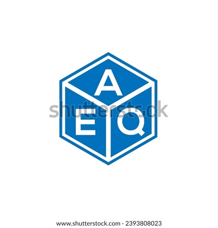 AEQ letter logo design on black background. AEQ creative initials letter logo concept. AEQ letter design.
