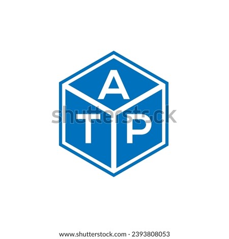 ATP letter logo design on black background. ATP creative initials letter logo concept. ATP letter design.
 Royalty-Free Stock Photo #2393808053