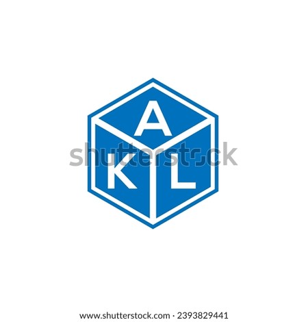 AKL letter logo design on black background. AKL creative initials letter logo concept. AKL letter design.
