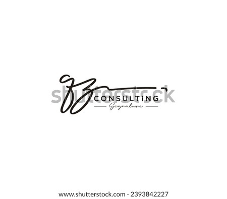 QZ signature logo collection template vector. Hand drawn Calligraphy lettering Vector illustration.
