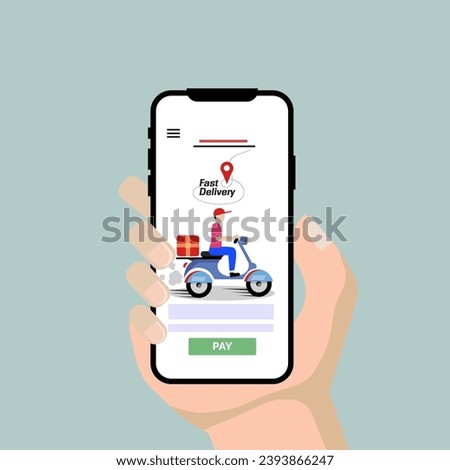 delivery, fast delivery, mobile app for food delivery, delivery by bike PNG