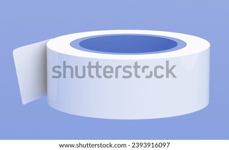Medical fixing tape for wound dressings. The concept of pharmaceuticals for health and medicine, medical care and wellness. 3d render illustration.