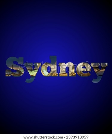 Image of the text Sydney