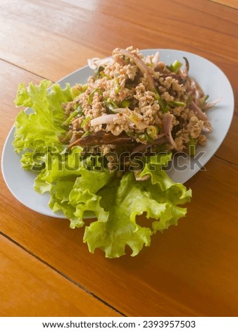 Various Thailand local food in the market, stock photo