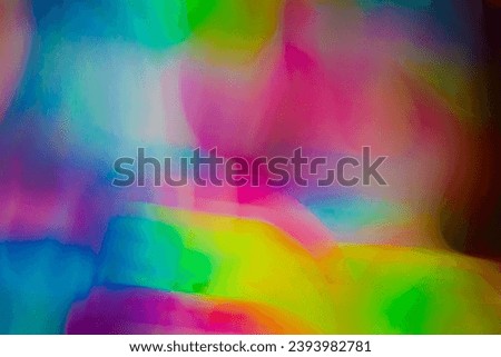 Abstract photograph  featuring complimentary bright colors and soft lines.