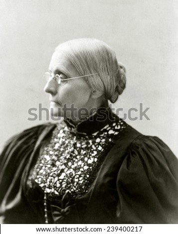 Susan B. Anthony (1820-1906), in 1890s. Royalty-Free Stock Photo #239400217