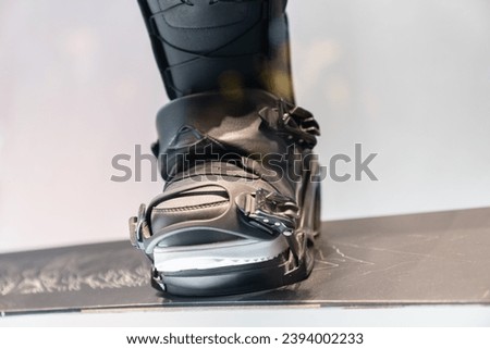 ski boots in shopping mall