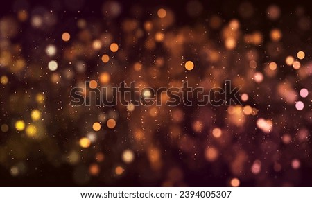 Black and golden abstract bokeh background