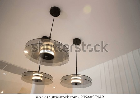 Interior of stylish white and green room, stock photo