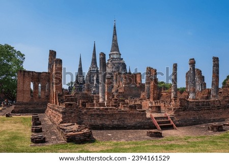 Wat Phra Si Sanphet was the holiest temple on the site of the old Royal Palace in Thailand's ancient capital of Ayutthaya until the city was completely destroyed by the Burmese in 1767