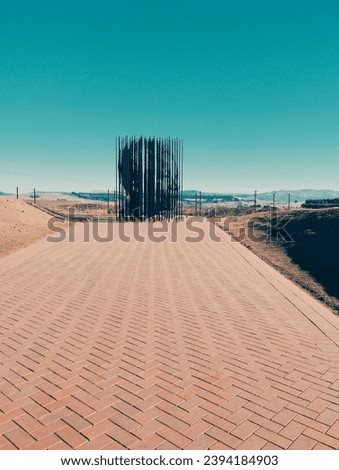 Nelson Mandela Capture Site (Steel sculpture marking the arrest site of South Africa's renowned leader in 1962.) Created by Marco Cianfanelli and Jeremy Rose.