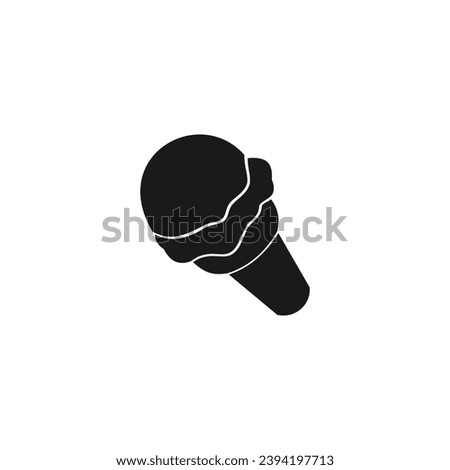 Ice cream icon or ice cream symbol vector isolated. Best Ice cream icon for apps, websites, print design, element design, and more about ice cream.