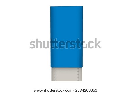 Empty square signboard for copy space isolated over white background