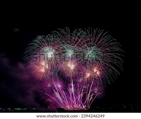 Fireworks Festival 2023 at Pattaya beach,Chonburi,Thailand