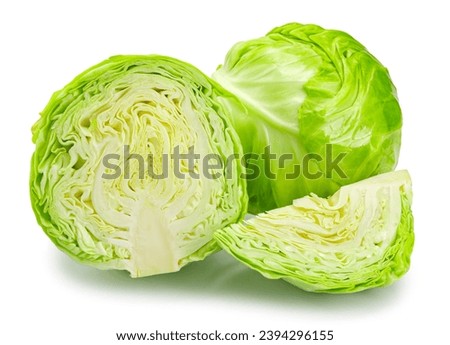 cabbage isolated on white background. Royalty-Free Stock Photo #2394296155