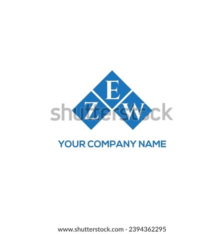 ZEW letter logo design on BLACK background. ZEW creative initiaZEW letter logo design on BLACK background. ZEW creative initials letter logo concept.