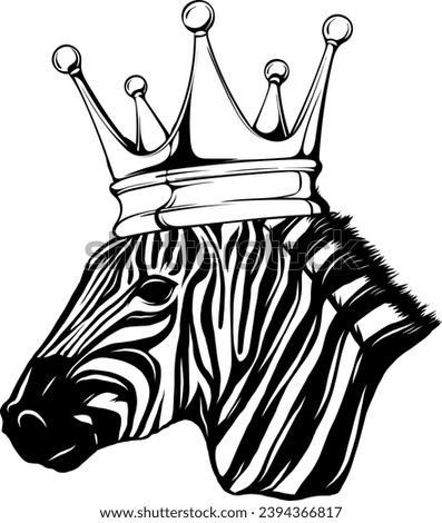 black and white Zebra head