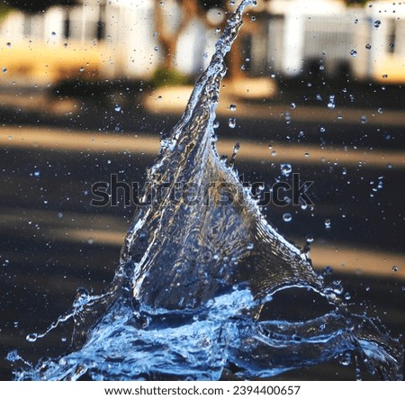 Abstract Photographs, freeze motion splashing water