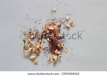Various colorful stubs on white background