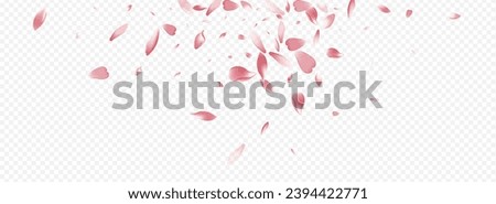 Purple Leaf Vector Panoramic Transparent Background. Apple Romance Pattern. Bloom Fresh Backdrop. Rosa Mother Design. White Tree March Texture. Royalty-Free Stock Photo #2394422771