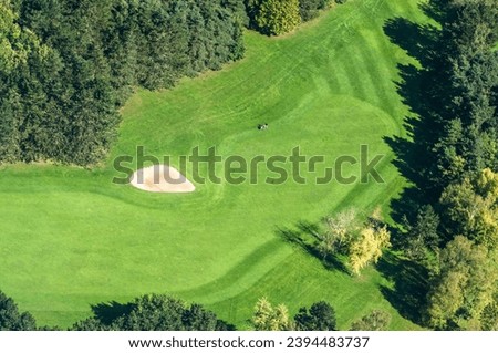 aerial view of a golf