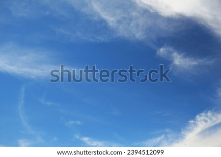 Beautiful cloudy sky picture with copy space for text